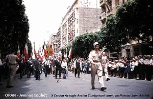 Oran - Avenue Loubet jour de defile